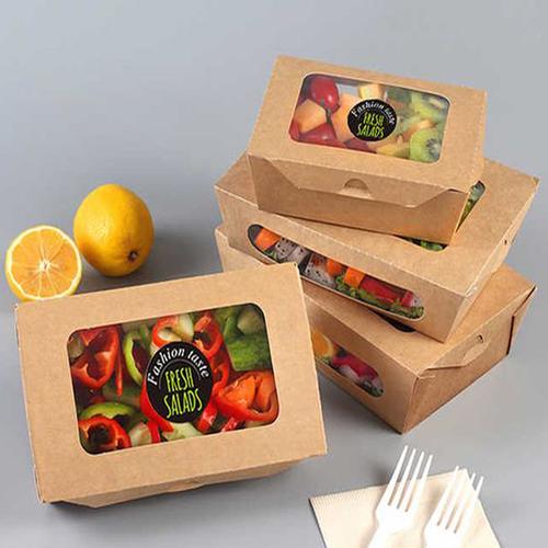 工厂直接销售环保纸袋一次性快餐食品盒芯片桶面包店食品包装盒